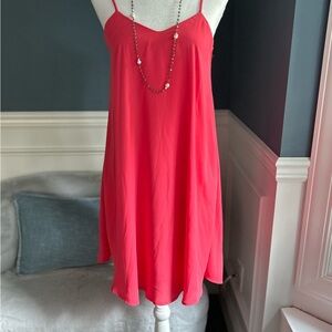 Aqua Vibrant Cherry Red Mini-Dress